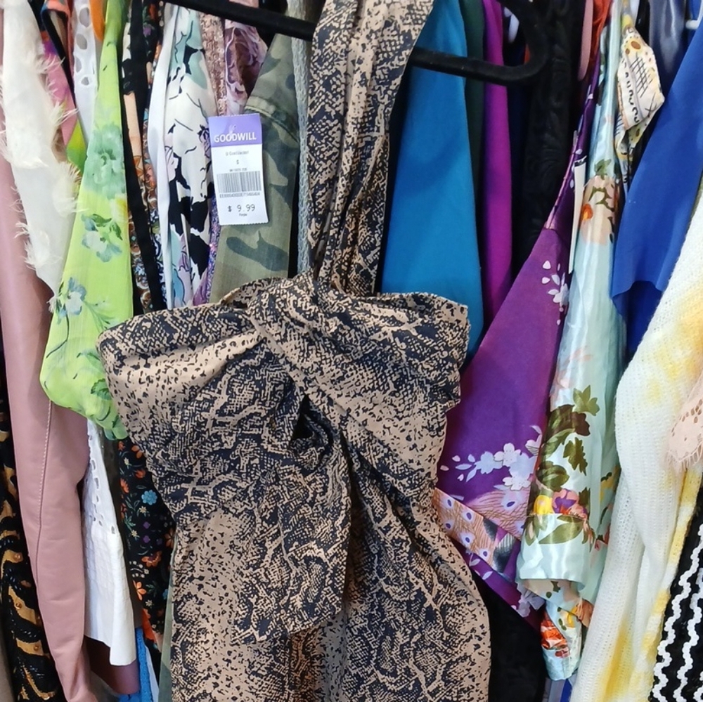 ASOS one shoulder print dress